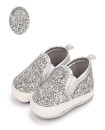First Walker Sequin High Quality Moccasins Casual Comfortable Soft sole Flat Lazy Loafers baby toddler girl shoes Silver